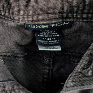Ex Officio corduroy utility style pants x2